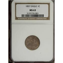 1857 1C MS63 NGC