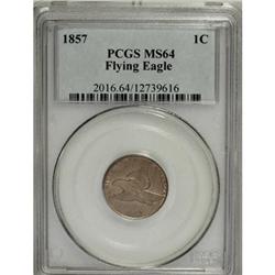 1857 1C MS64 PCGS
