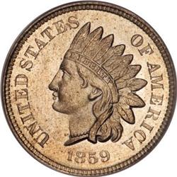 1859 1C MS66 PCGS