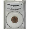 Image 1 : 1864 1C Bronze No L MS66 Red and Brown PCGS