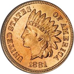 1881 1C MS66 Red NGC