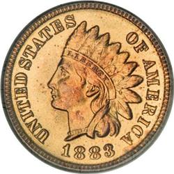 1883 1C MS66 Red NGC