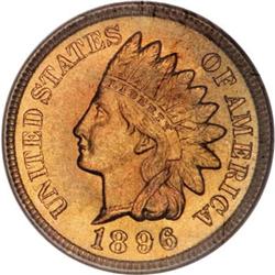 1896 1C MS66 Red NGC