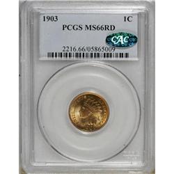 1903 1C MS66 Red PCGS. CAC