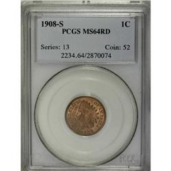 1908-S 1C MS64 Red PCGS