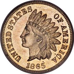 1865 1C PR65 Red and Brown PCGS