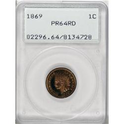 1869 1C PR64 Red PCGS