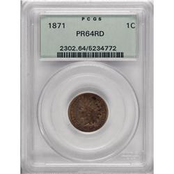 1871 1C PR64 Red PCGS