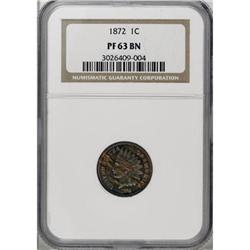 1872 1C PR63 Brown NGC