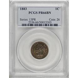 1883 1C PR66 Brown PCGS