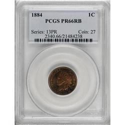 1884 1C PR66 Red and Brown PCGS