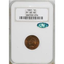 1891 1C PR65 Red NGC. CAC