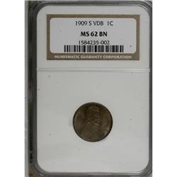 1909-S VDB 1C MS62 Brown NGC
