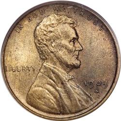 1909-S VDB 1C MS63 Red and Brown PCGS