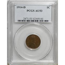 1914-D 1C AU53 PCGS