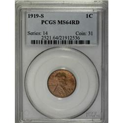 1919-S 1C MS64 Red PCGS