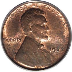 1922 No D 1C Weak Reverse MS63 Red and Brown