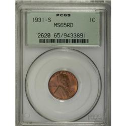1931-S 1C MS65 Red PCGS