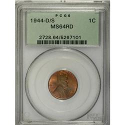 1944-D/S 1C MS64 Red PCGS