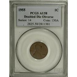 1955 1C Doubled Die Obverse AU58 PCGS