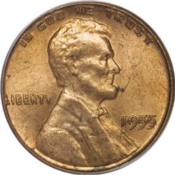 1955 1C Doubled Die Obverse MS63 Red PCGS