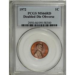 1972 1C Doubled Die Obverse MS66 Red PCGS