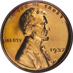 1937 1C PR67 Red NGC. CAC