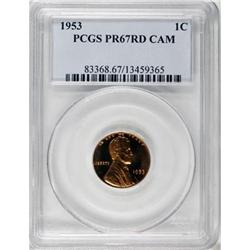 1953 1C PR67 Cameo PCGS