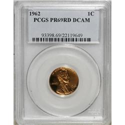 1962 1C PR69 Red Deep Cameo PCGS