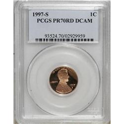 1997-S 1C PR70 Deep Cameo PCGS