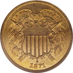 1871 2C PR65 Red NGC