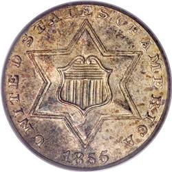 1855 3CS MS65 PCGS