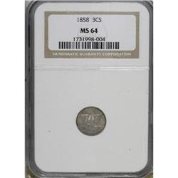 1858 3CS MS64 NGC