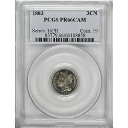 1883 3CN PR66 Cameo PCGS