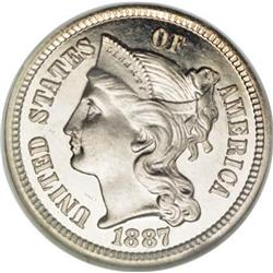 1887/6 3CN PR67 Cameo NGC