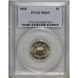 1868 5C MS65 PCGS