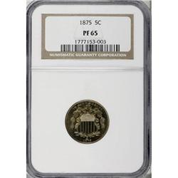 1875 5C PR65 NGC