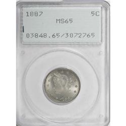 1887 5C MS65 PCGS