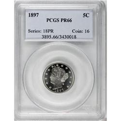 1897 5C PR66 PCGS
