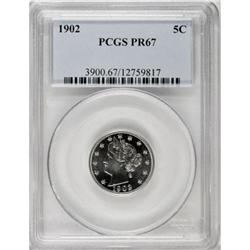 1902 5C PR67 PCGS
