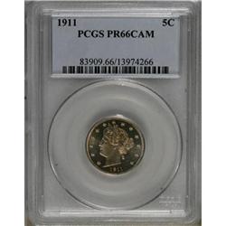 1911 5C PR66 Cameo PCGS
