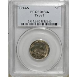 1913-S 5C Type One MS66 PCGS