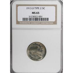 1913-D 5C Type Two MS65 NGC