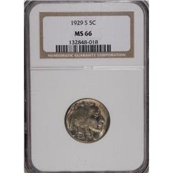 1929-S 5C MS66 NGC