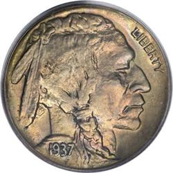 1937-D 5C Three-Legged MS64 PCGS