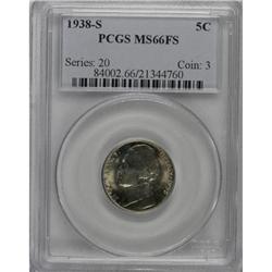1938-S 5C MS66 Full Steps PCGS