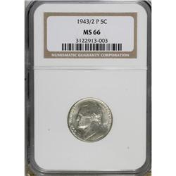 1943/2-P 5C MS66 NGC