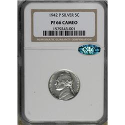 1942-P 5C Type 2 PR66 Cameo NGC. CAC