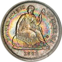 1862 H10C PR66 NGC. CAC