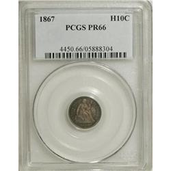 1867 H10C PR66 PCGS
